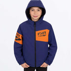FXR Youth Jacket - ASCEND Reversible (Deep Cobalt/Jaffa Orange)