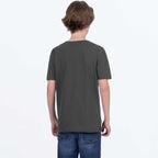 FXR Youth T-Shirt - Race Division Premium Tee (Asphalt/Heather/Red)