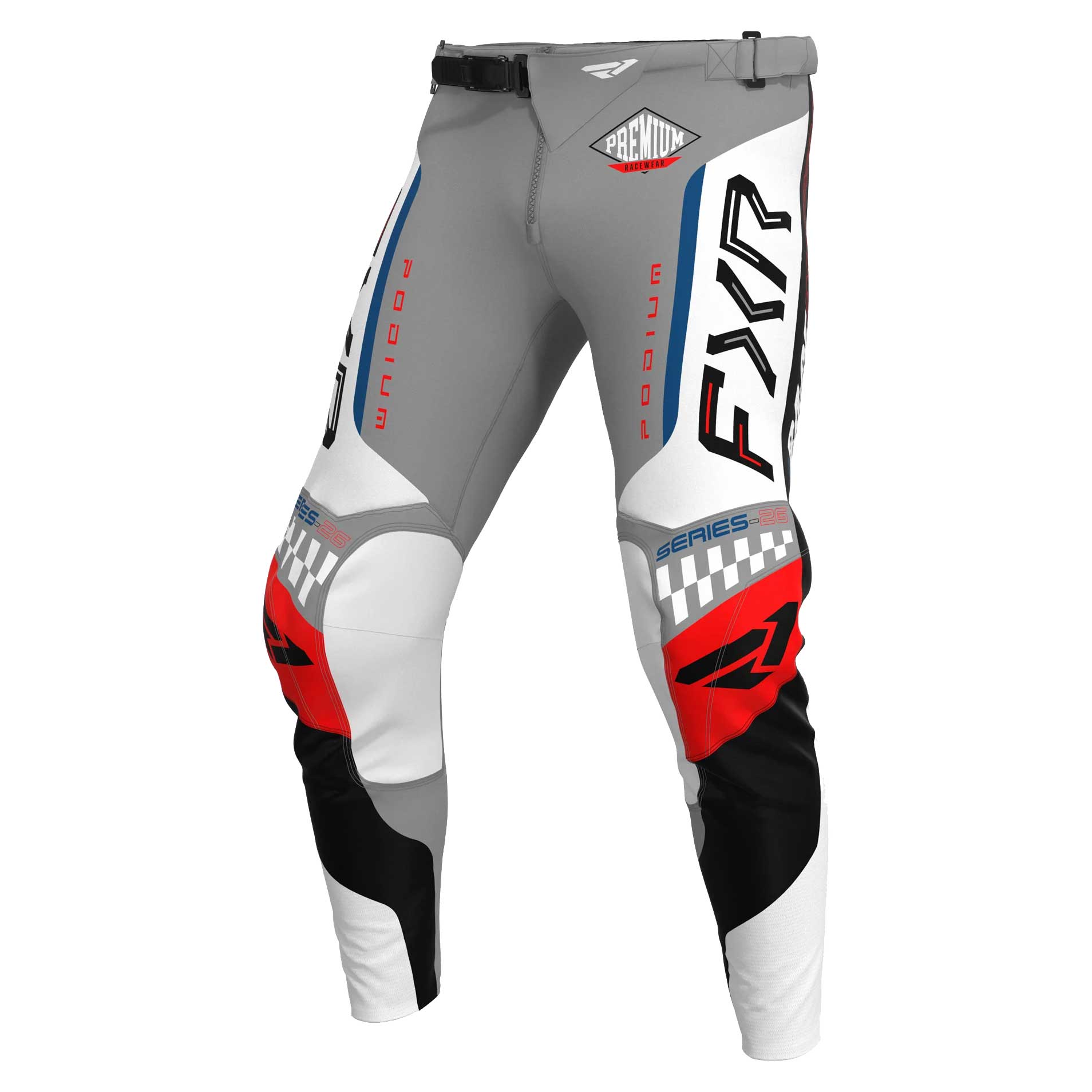 FXR Youth MX Jersey & Pant Kit Deal - MX26.5 PODIUM (Grey/White/Black)