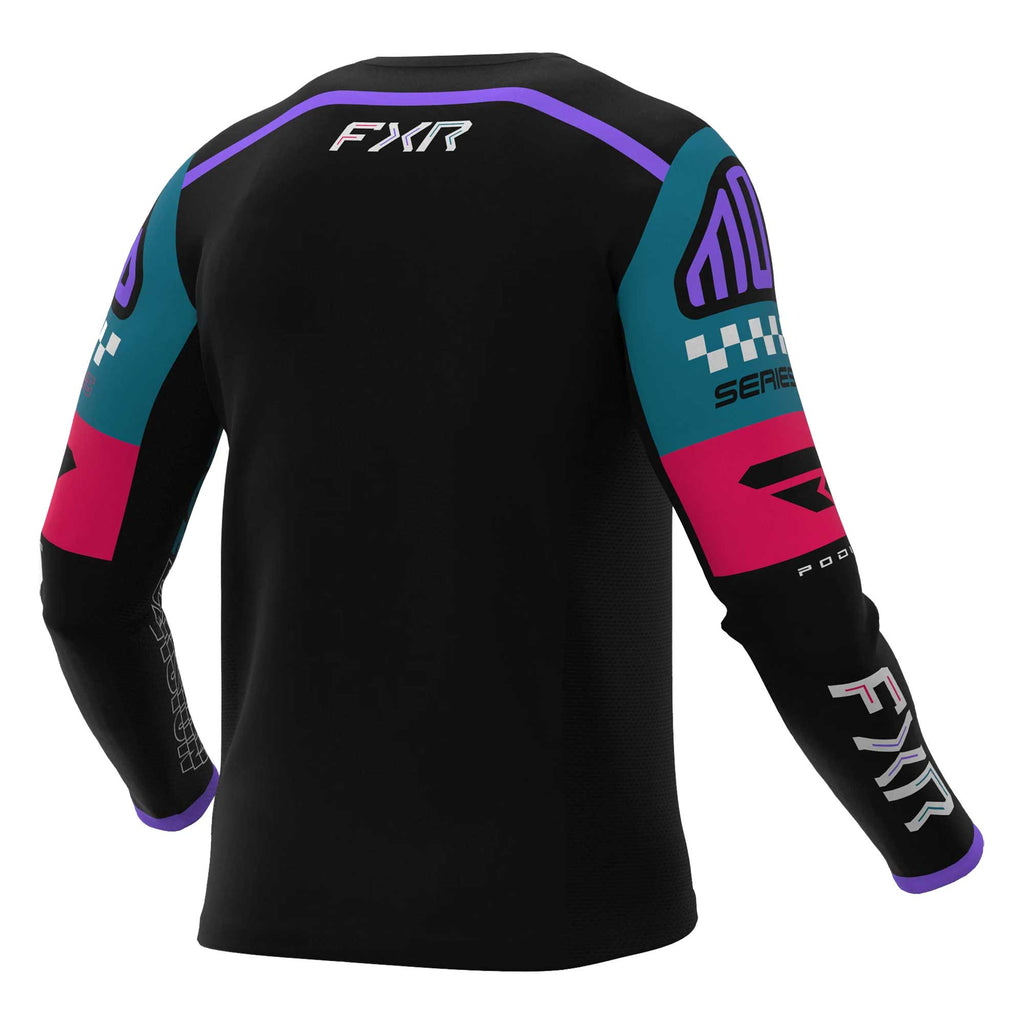 FXR Youth MX Jersey & Pant Kit Deal - MX26.5 PODIUM (Black/Coral/Teal)