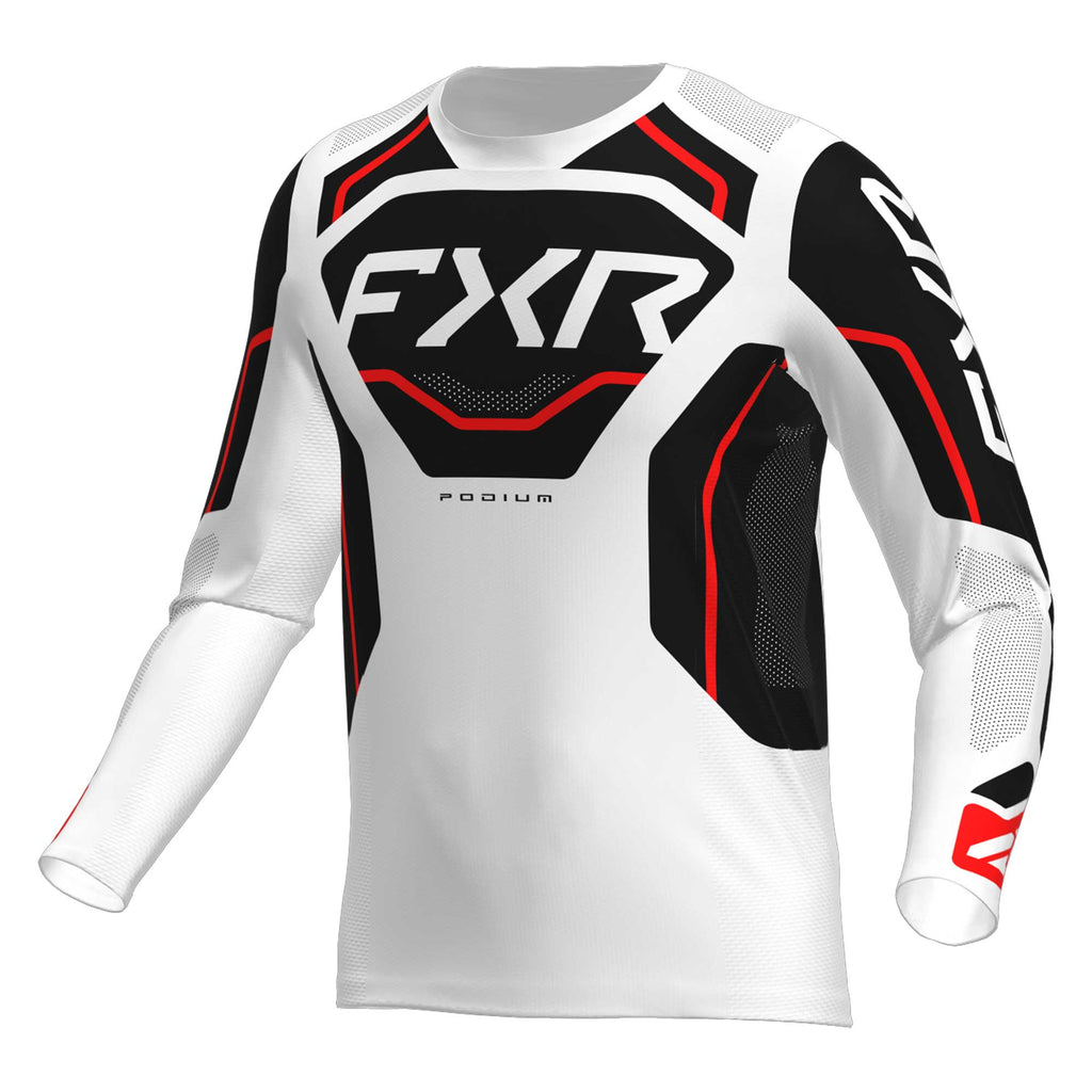 FXR (MX26) MX Jersey & Pant Kit Deal - PODIUM Relay (White/Black/Red)