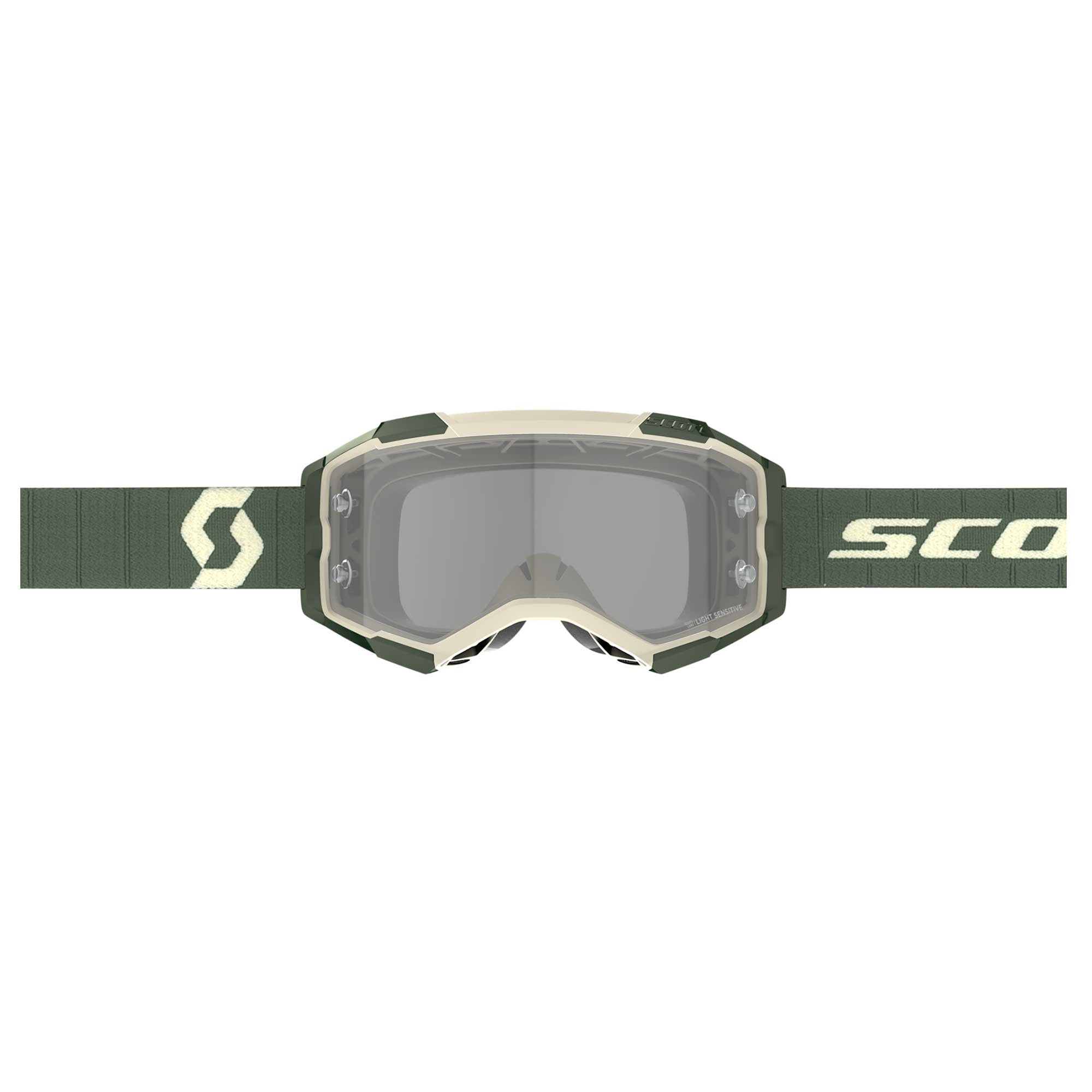 Scott FURY Goggles (Khaki Green) Light Sensitive Lens