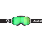 Scott FURY Goggles (Black/White) Green Chrome Lens