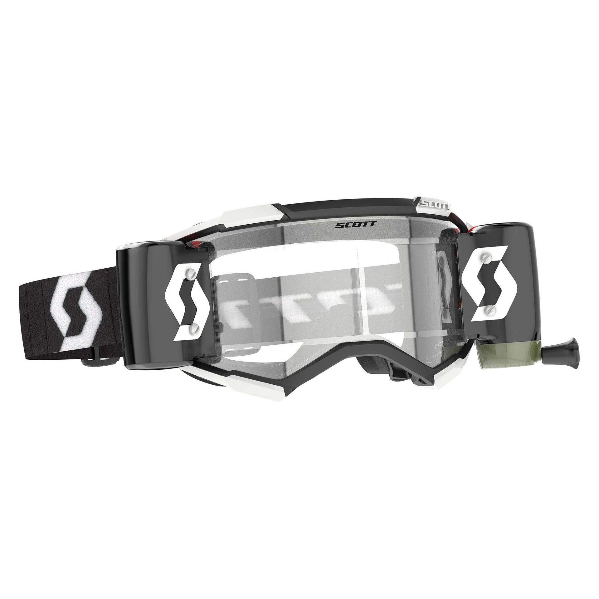 Scott FURY WFS Roll-Off Goggles (Black/White)