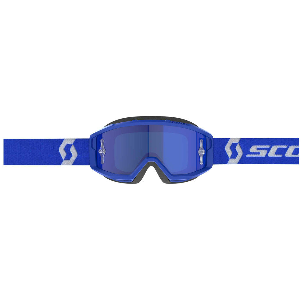 Scott PRIMAL Goggles (Blue/White) Chrome Blue Lens