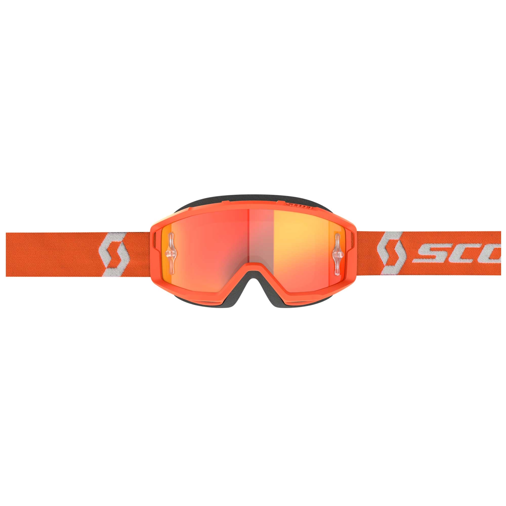 Scott PRIMAL Goggles (Orange/White) Chrome Orange Lens