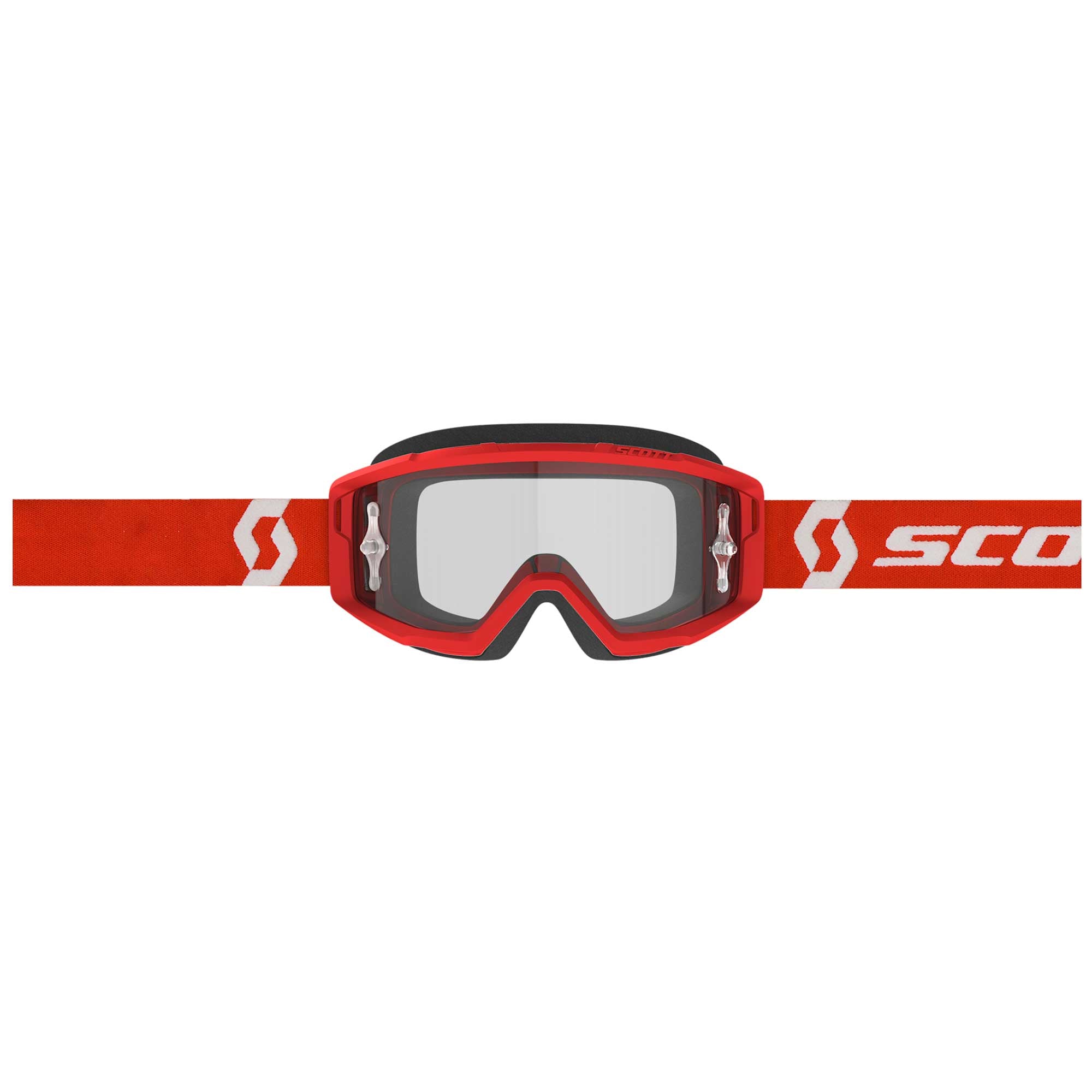 Scott PRIMAL Goggles (Red/White) Clear Lens