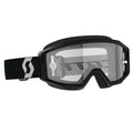 Scott PRIMAL Goggles (Black/White) Clear Lens