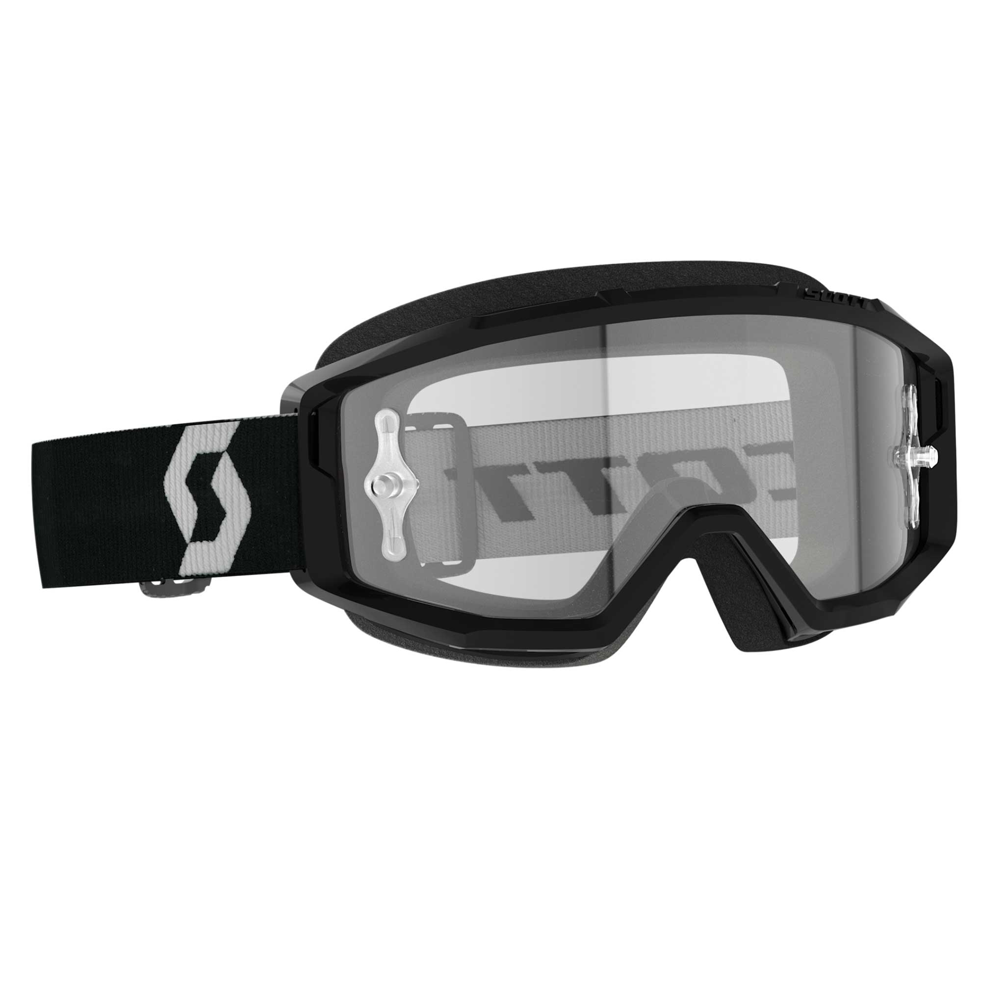 Scott PRIMAL Goggles (Black/White) Clear Lens