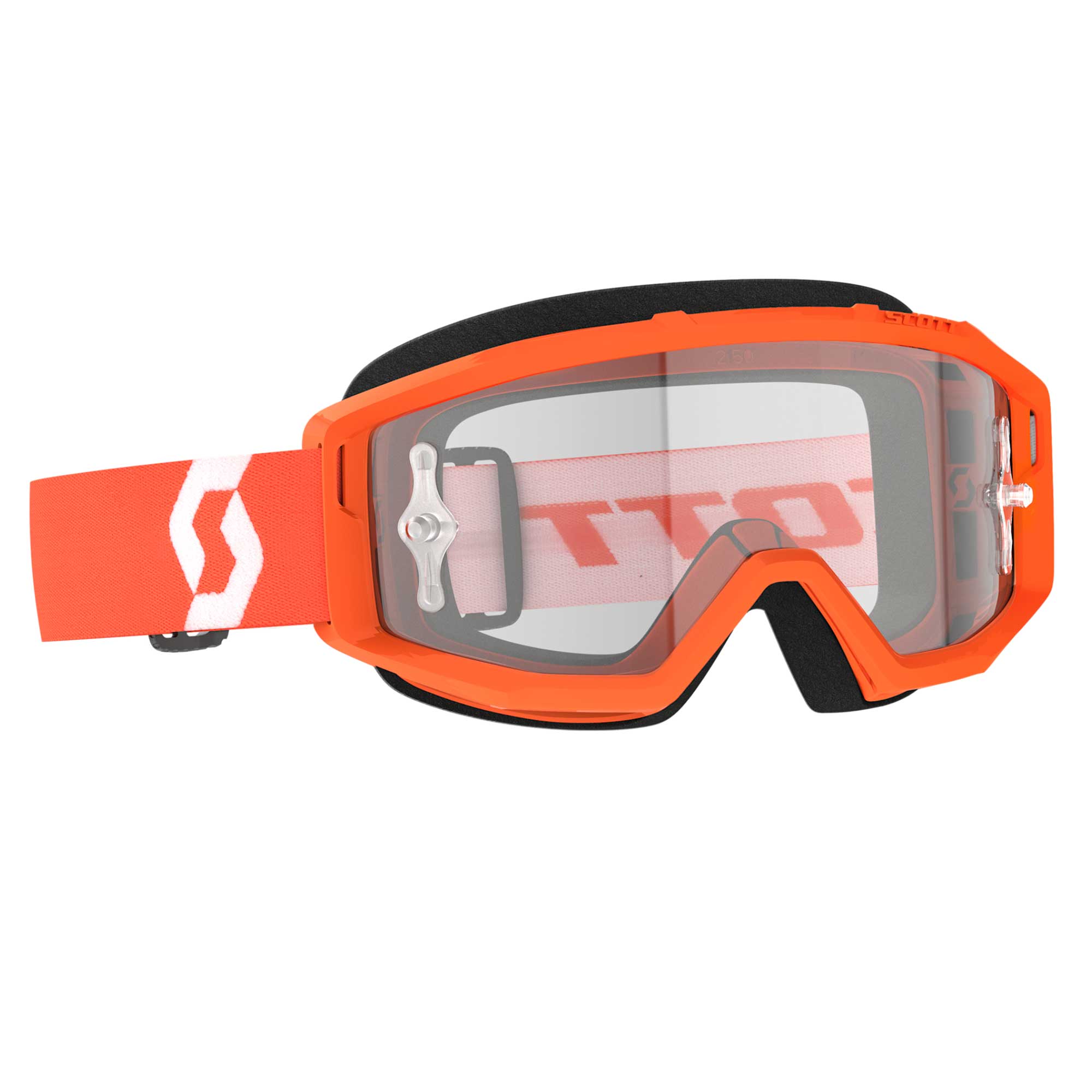 Scott PRIMAL Goggles (Orange/White) Clear Lens