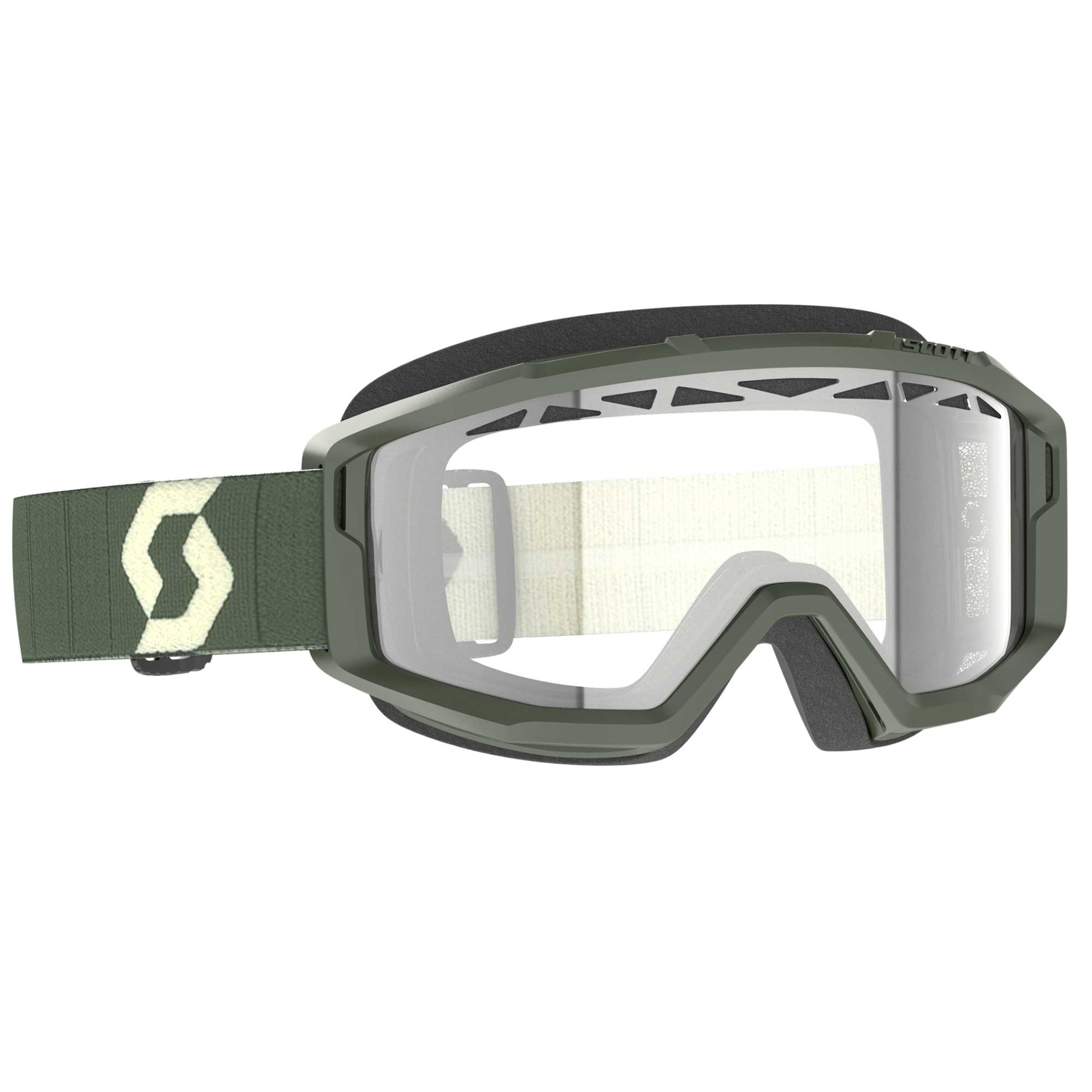 Scott PRIMAL ENDURO Goggles (Khaki Green) Dual ACS Lens