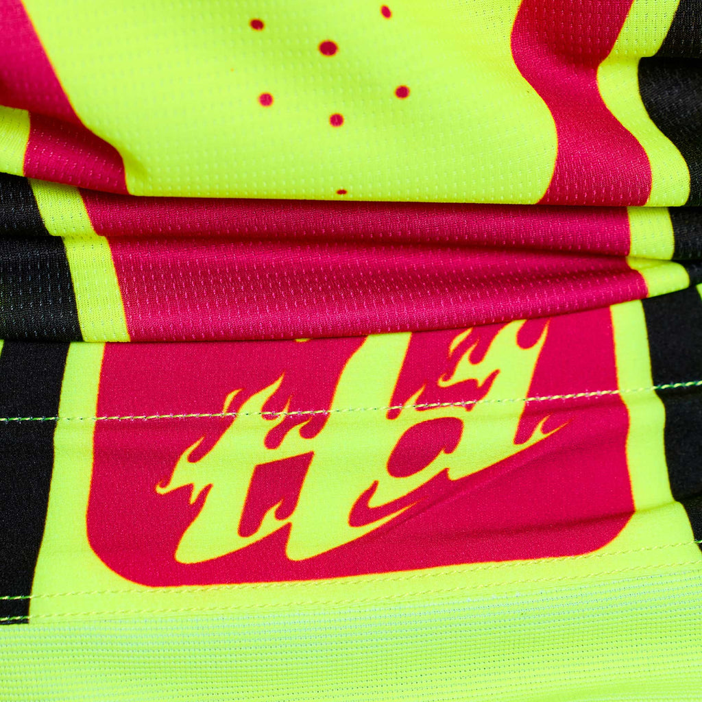 Troy Lee Designs MX Youth Pants - GP PRO ROLLER (Flo Yellow / Fuchsia)