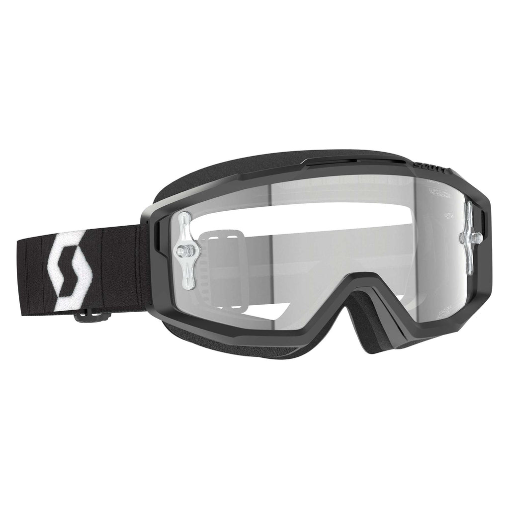 Scott SPLIT OTG Goggles (Black/White) Clear Lens