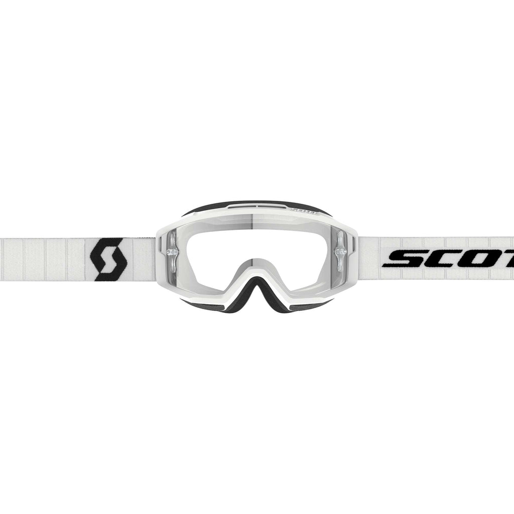 Scott SPLIT OTG Goggles (White/Black) Clear Lens