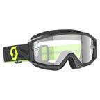 Scott SPLIT OTG Goggles (Zebra Black/Neon Yellow) Clear Lens