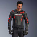 Alpinestars GP FORCE V2 Airflow Motorcycle Leather Jacket (Black/Red Fluo)