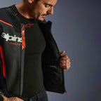 Alpinestars GP FORCE V2 Airflow Motorcycle Leather Jacket (Black/Red Fluo)