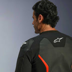 Alpinestars GP FORCE V2 Airflow Motorcycle Leather Jacket (Black/Red Fluo)