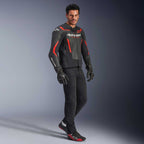 Alpinestars GP FORCE V2 Airflow Motorcycle Leather Jacket (Black/Red Fluo)