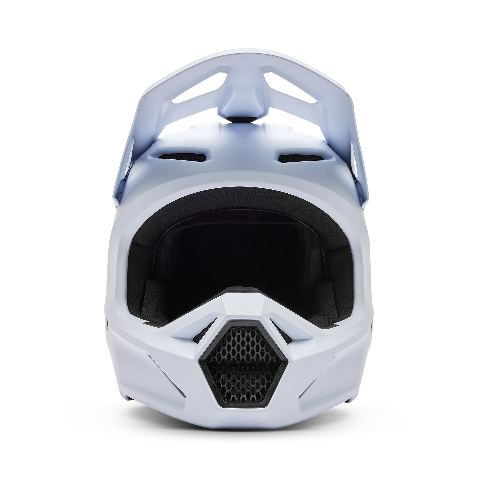 FOX Racing Youth V1 Solid MX Helmet (Matte White)