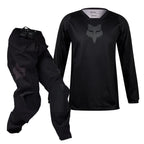 FOX Racing Youth 180 Blackout MX Gear Set (Black/Black)