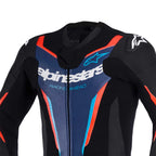 Alpinestars GP Force V2 Motorcycle Leather Race 1pc Suit (Black/Blue/Red Fluo)