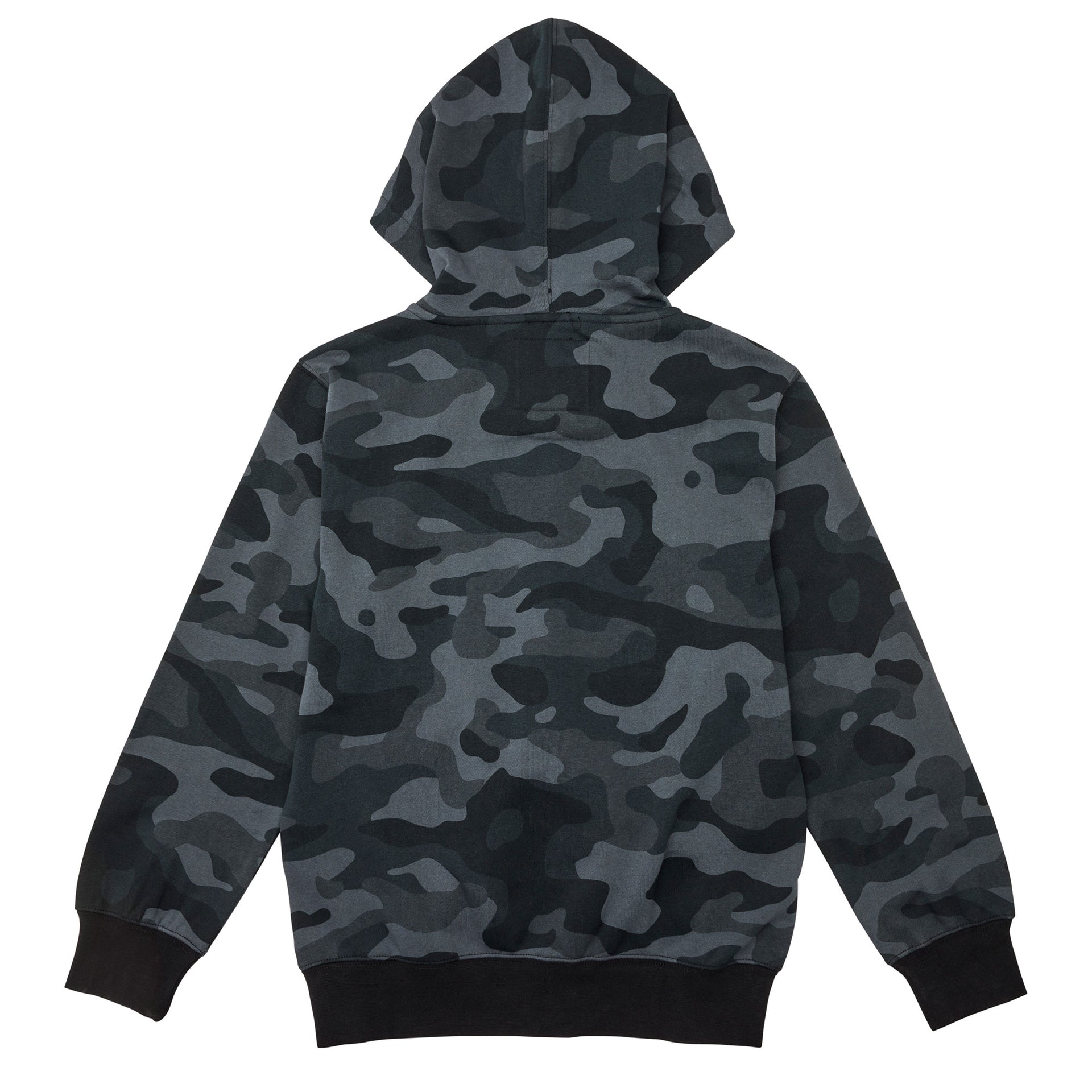 FOX Racing Youth Hoodie - FOX HEAD Camo Fleece ZIP (Black Camo)