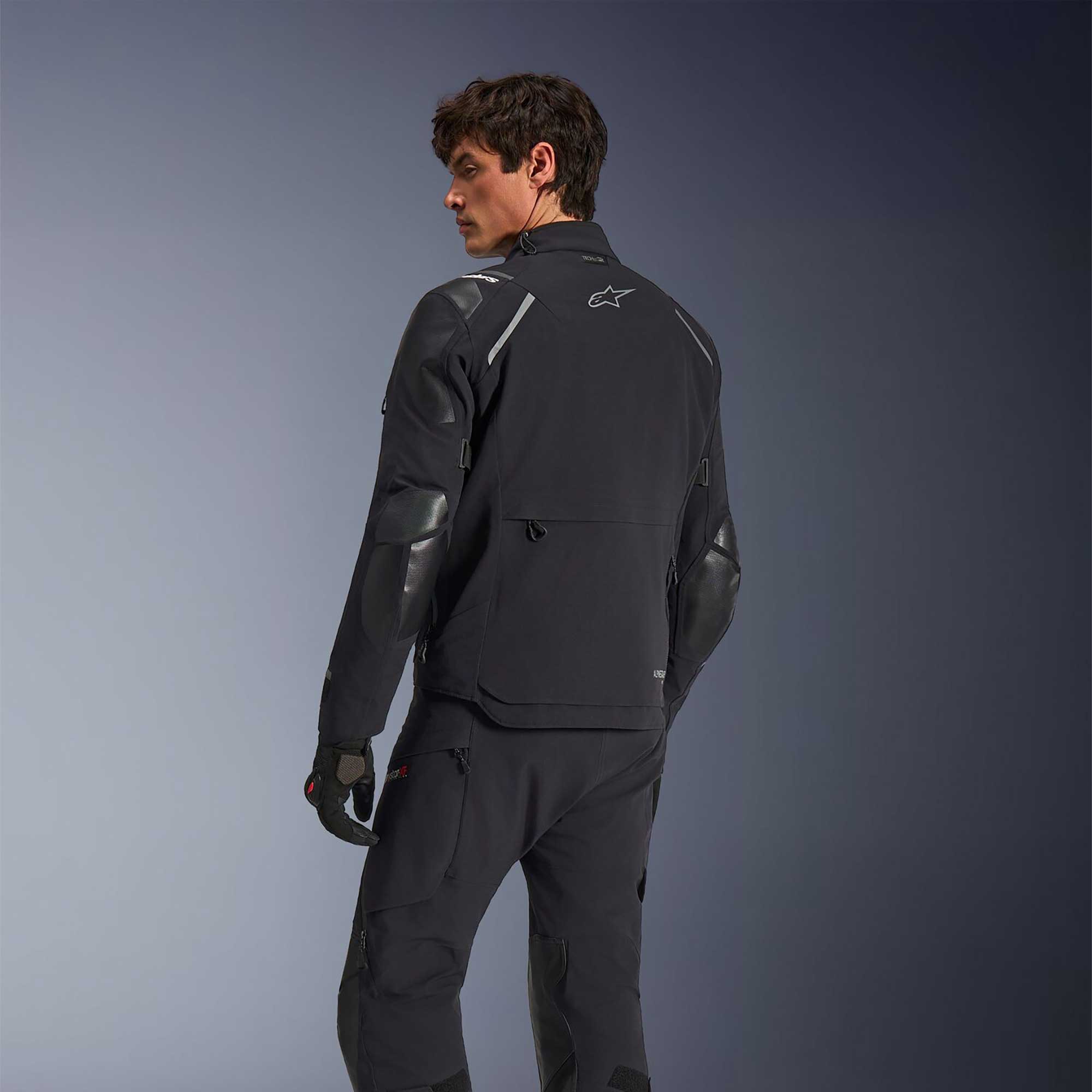 Alpinestars ANDES PRO Drystar XF Motorcycle Textile Adventure Touring Jacket (Black/Dark Grey)