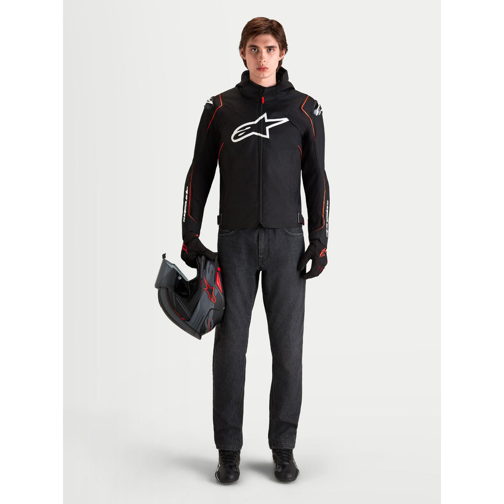 Alpinestars ZACA V2 Waterproof Jacket (Black/Red Fluo)