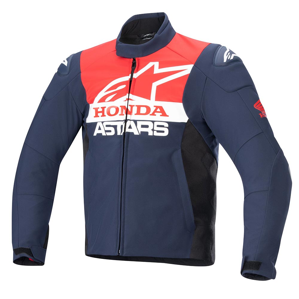 Alpinestars Honda SMX WP Softshell Jacket (Night Navy/Black/Bright Red)