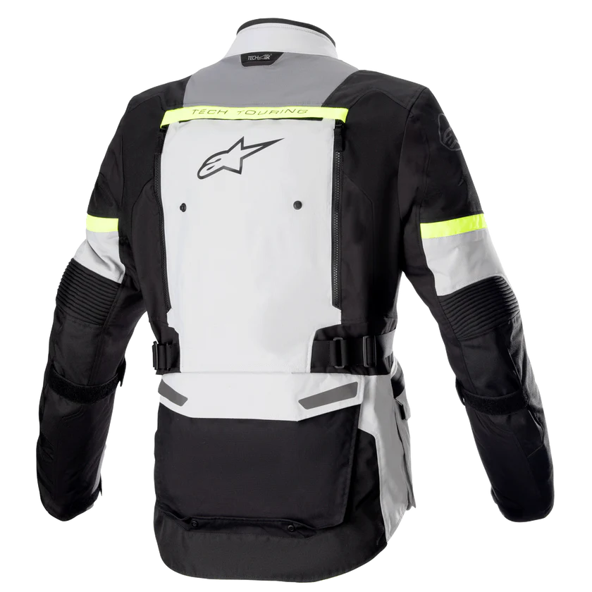 Alpinestars Bogota Pro Drystar Motorcycle Adventure | Touring Textile Jacket (Ice Grey/Dark Grey/Yellow Fluo)