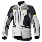 Alpinestars Bogota Pro Drystar Motorcycle Adventure | Touring Textile Jacket (Ice Grey/Dark Grey/Yellow Fluo)