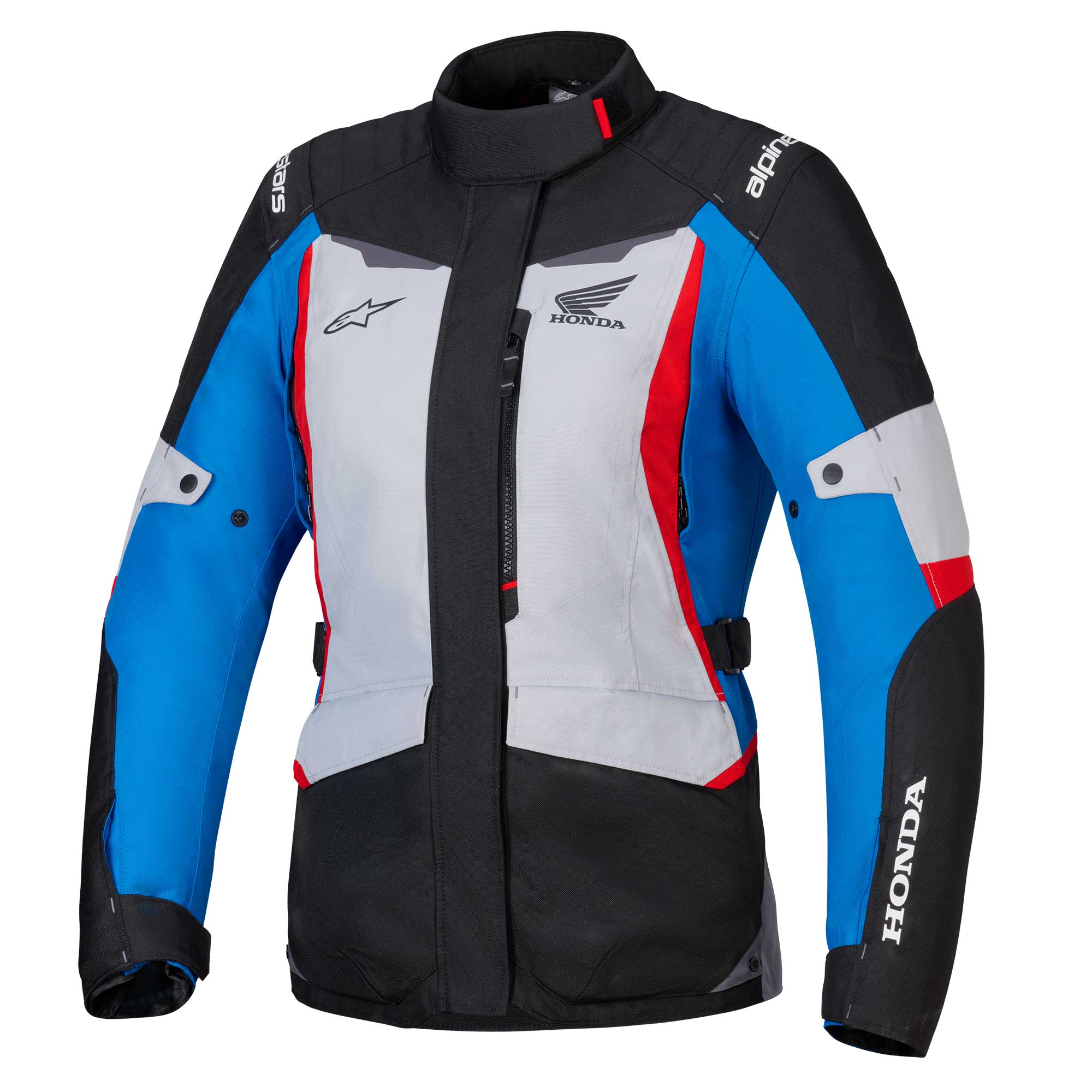 Alpinestars Honda Women's ST-1 Waterproof Jacket (Ice Grey/Dark Grey/Blue)