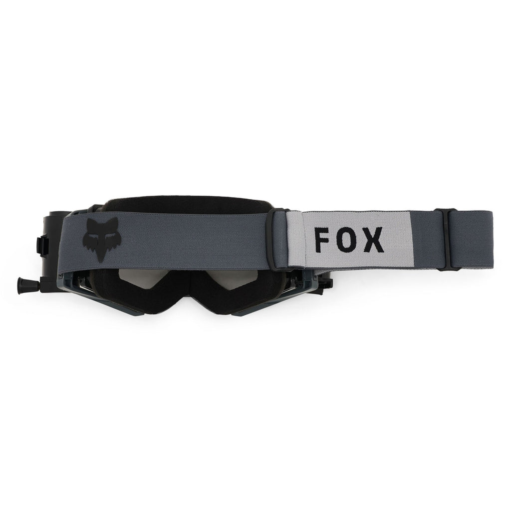 FOX Racing AIRSPACE V3 Roll-Offs MX Goggles (Graphite) Clear Lens