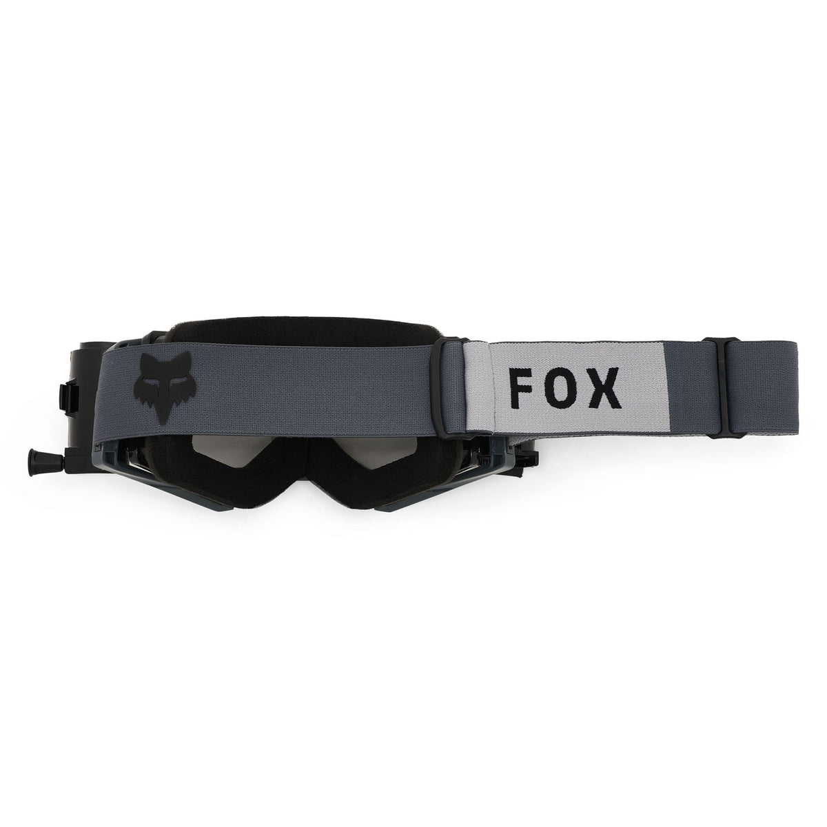 FOX Racing AIRSPACE V3 Roll-Offs MX Goggles (Graphite) Clear Lens