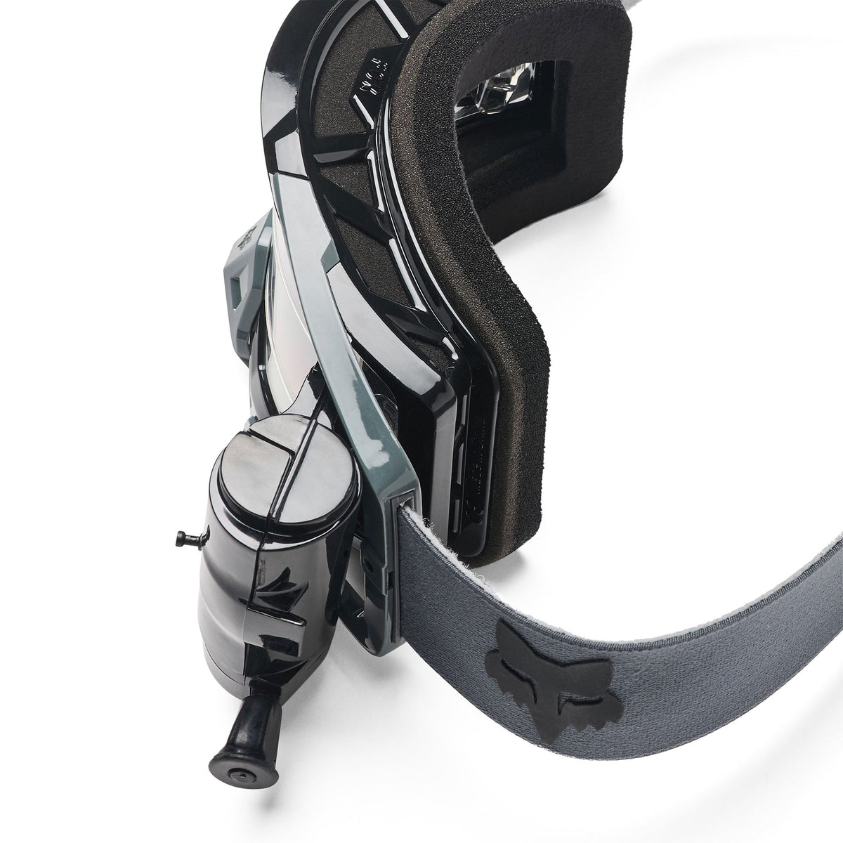 FOX Racing AIRSPACE V3 Roll-Offs MX Goggles (Graphite) Clear Lens