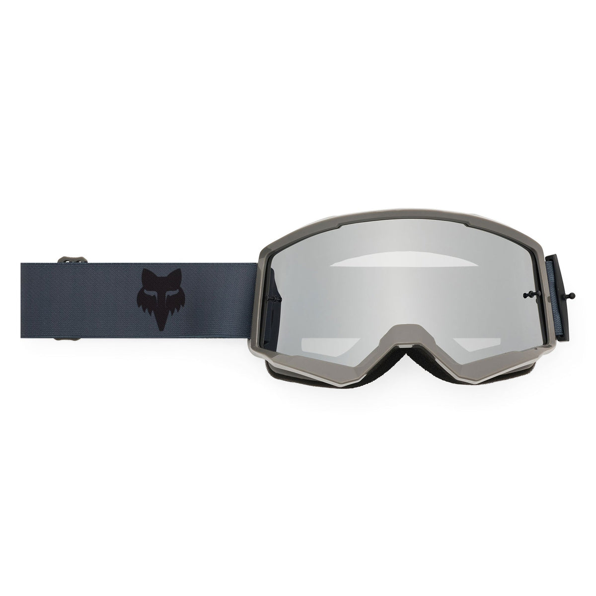 FOX Racing MAIN V3 CORE MX Goggles (Pewter) Mirror Silver Lens