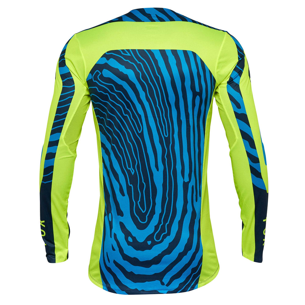 FOX Racing FlexAir IMPRESSION MX Jersey (Fluo Yellow/Blue)