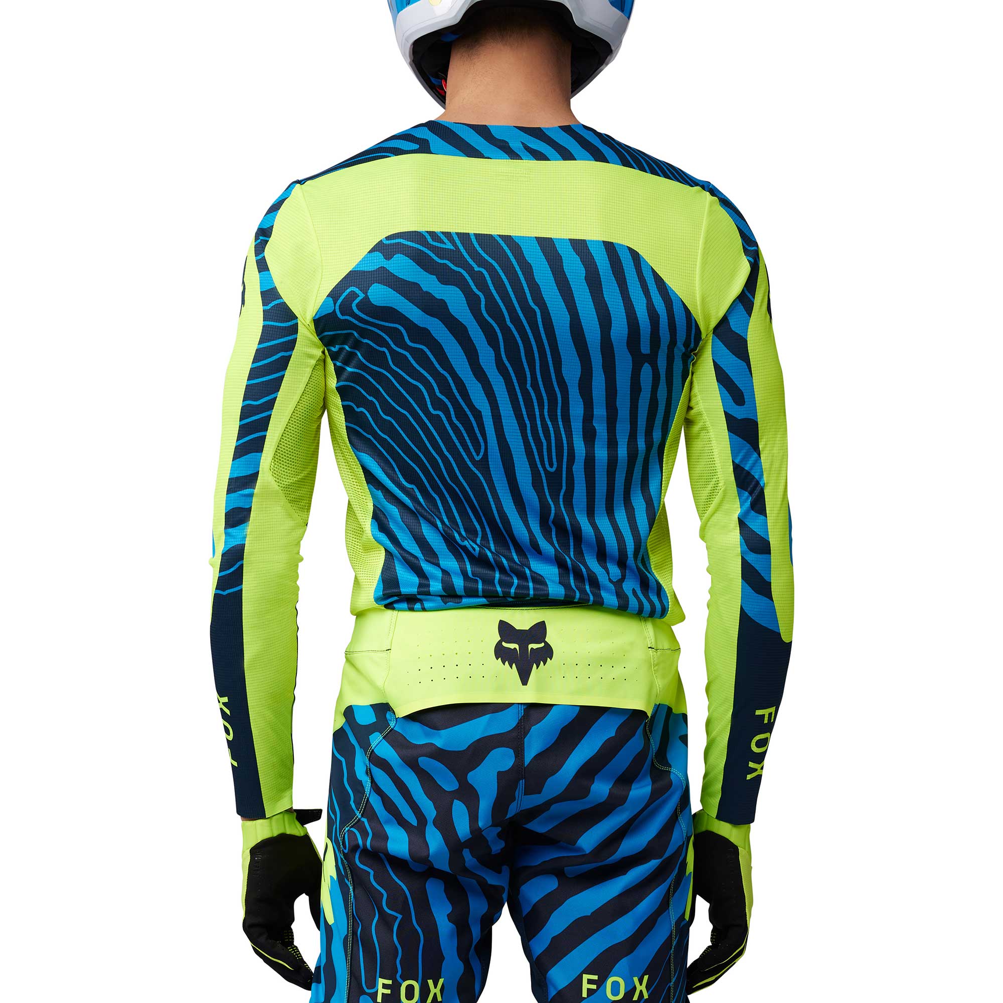FOX Racing FlexAir IMPRESSION MX Jersey (Fluo Yellow/Blue)