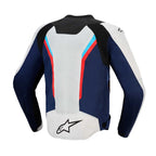 Alpinestars AST V3 AIR Motorcycle Vented Jacket (Silver/Deep Blue/Bright Red)