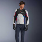 Alpinestars AST V3 AIR Motorcycle Vented Jacket (Silver/Deep Blue/Bright Red)