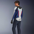 Alpinestars AST V3 AIR Motorcycle Vented Jacket (Silver/Deep Blue/Bright Red)