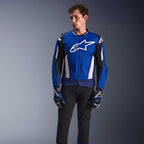 Alpinestars T-GP AIR Motorcycle Vented Jacket Bright Blue/Navy/Black/White)