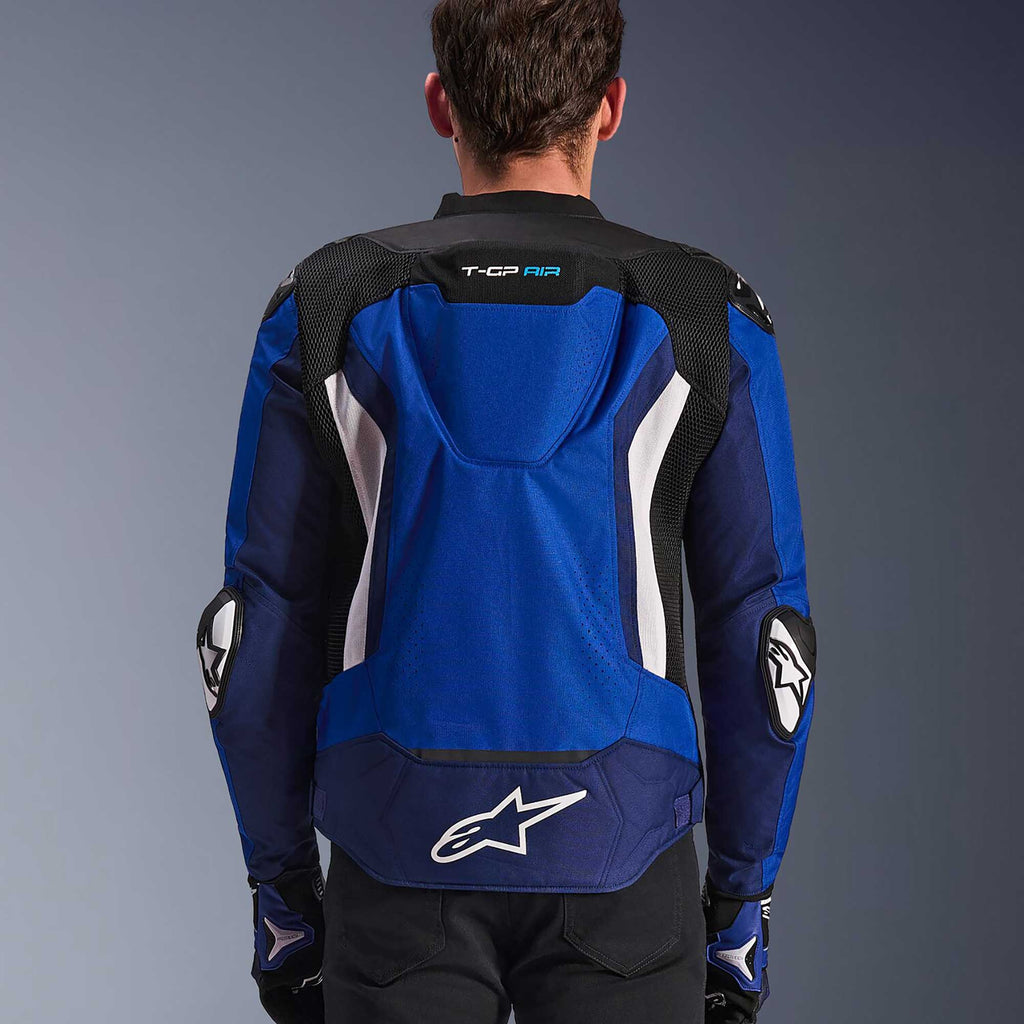Alpinestars T-GP AIR Motorcycle Vented Jacket Bright Blue/Navy/Black/White)