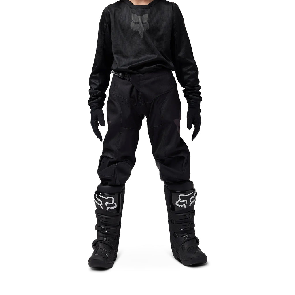 FOX Racing Youth 180 Blackout MX Gear Set (Black/Black)