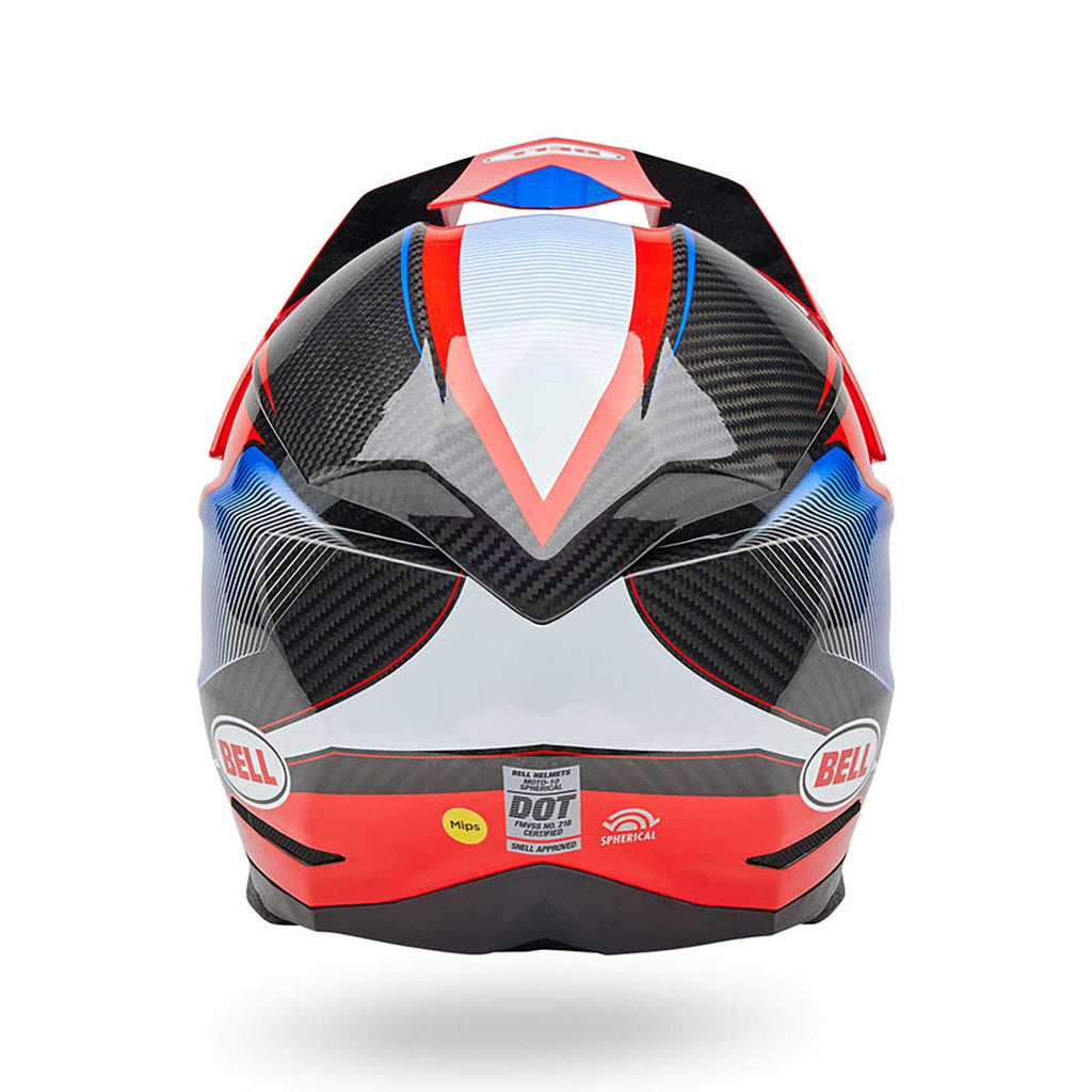 BELL Moto-10 Spherical EVADE MX Helmet (Red/Carbon)