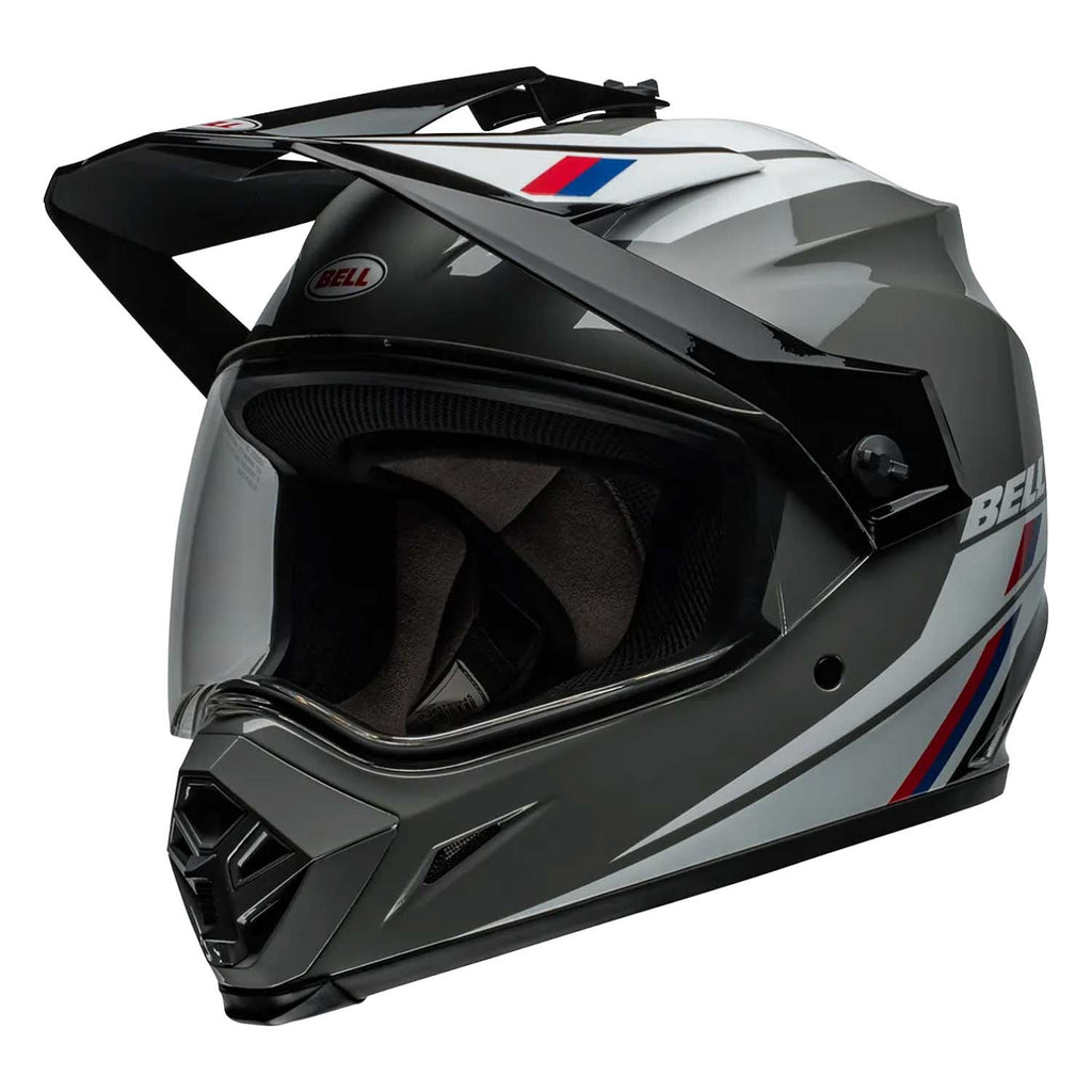 BELL MX-9 ADV Mips ALPINE Adventure Helmet (Nardo Grey/White/Red/Blue)