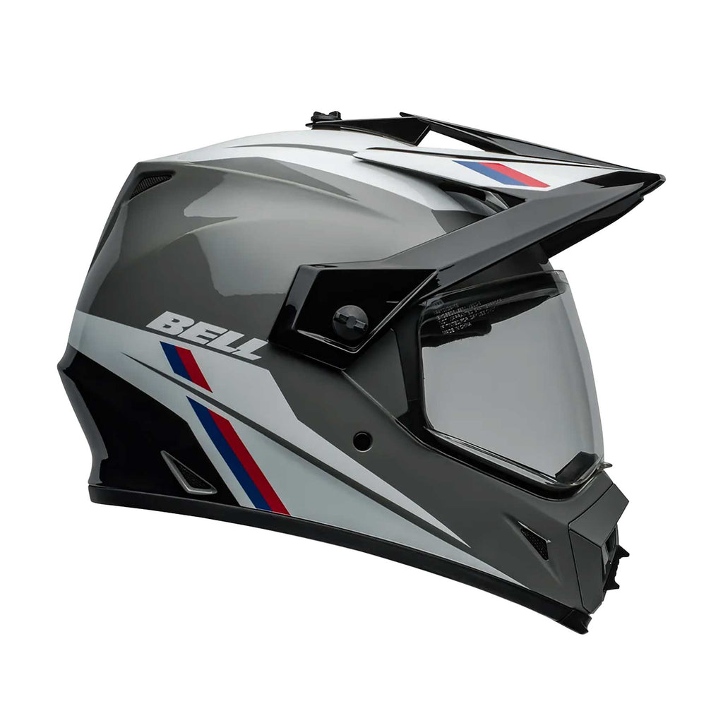 BELL MX-9 ADV Mips ALPINE Adventure Helmet (Nardo Grey/White/Red/Blue)