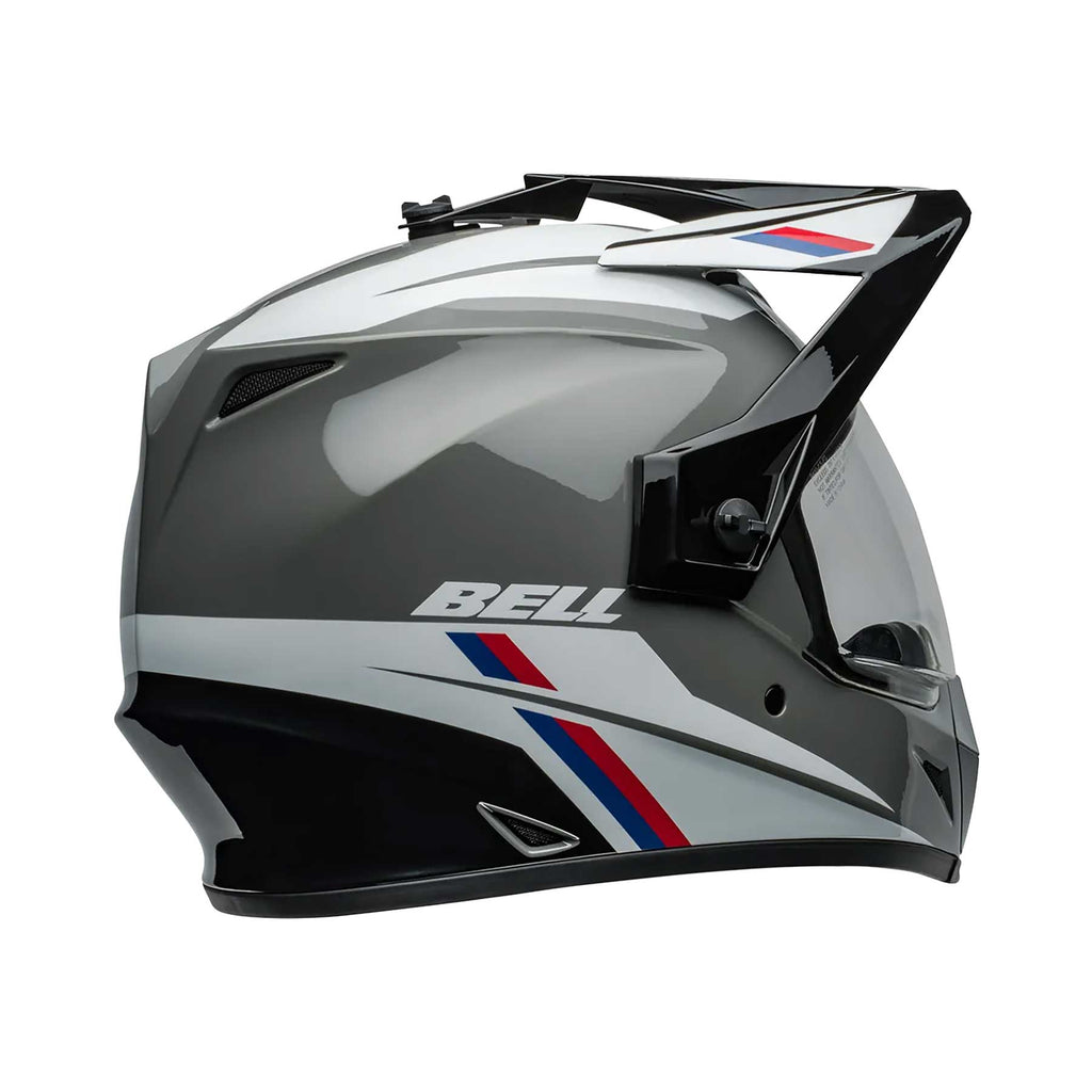 BELL MX-9 ADV Mips ALPINE Adventure Helmet (Nardo Grey/White/Red/Blue)