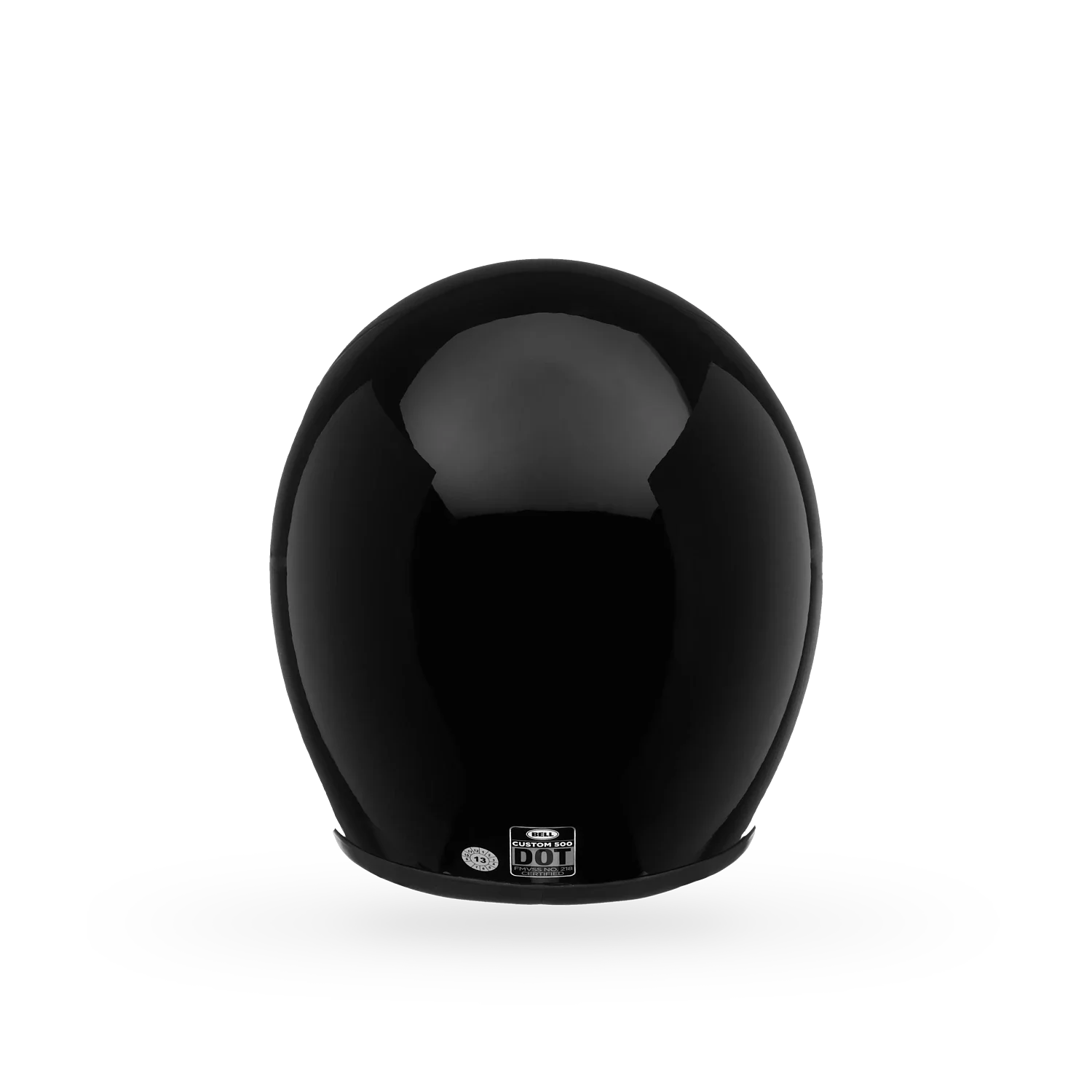 Bell Open Face Helmet - Custom 500 Solid (Gloss Black)